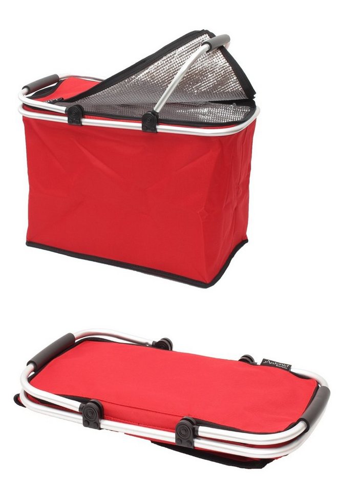 Antonio Einkaufskorb Antonio Thermo Einkaufskorb Kühltasche Kühlbox faltbar Farbe: rot von Antonio
