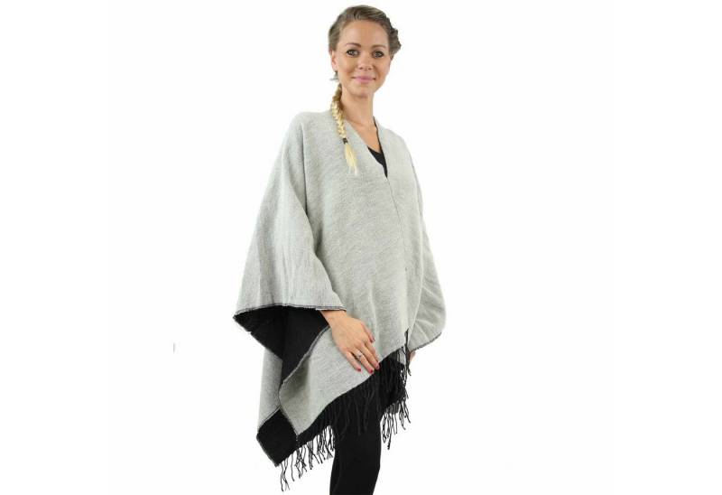 Antonio Poncho Antonio Wohlfühl-Poncho Damen Winter weiß von Antonio