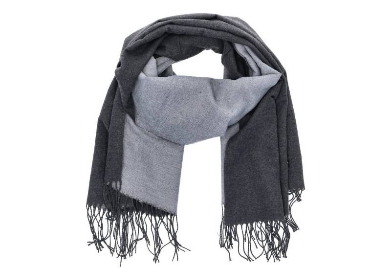 Antonio Strickschal Antonio Damen Schal soft Cashmera dunkel grau/hellgrau von Antonio