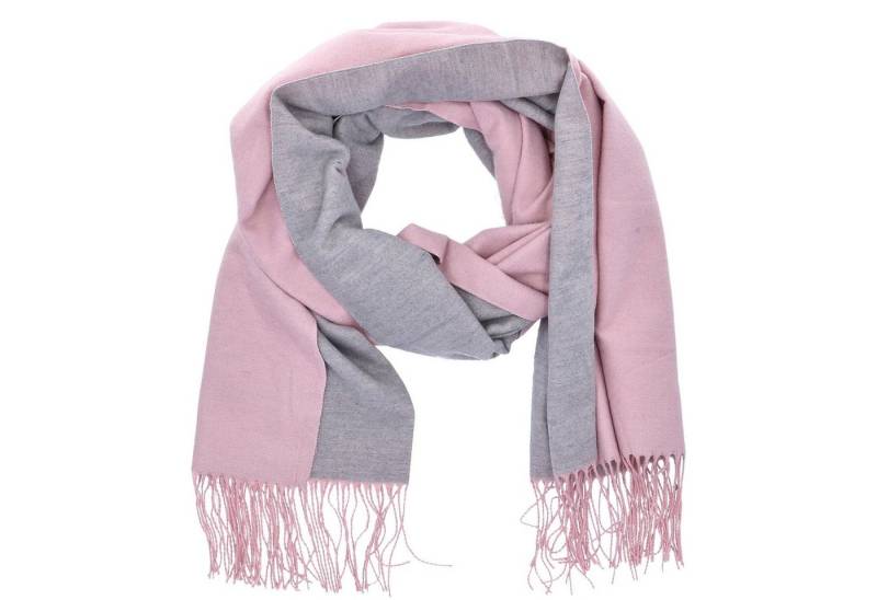 Antonio Strickschal Antonio Damen Schal soft Cashmera rosa/grau von Antonio