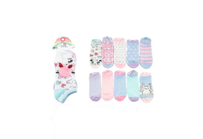 Antonio Socken 10er Pack Kinder Socken » Kinderstrümpfe "Regenbogen" (Set, 10-Paar, 10 Paar) » Set 10 Paar bunte Kindersocken von Antonio