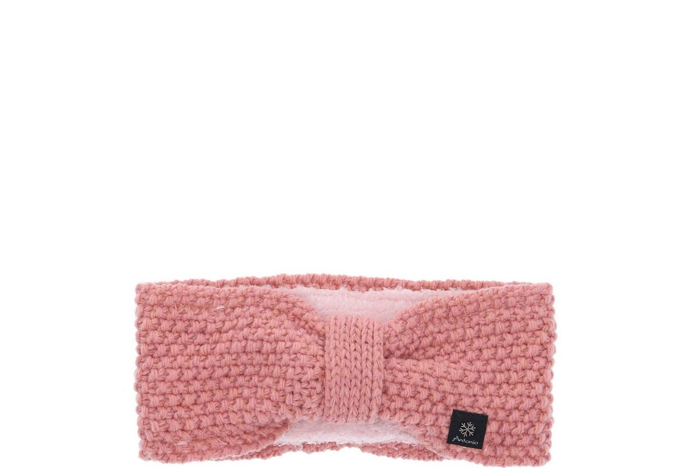 Antonio Stirnband Antonio Damen Strickstirnband mit Fleece rose (Winter, Stück) von Antonio