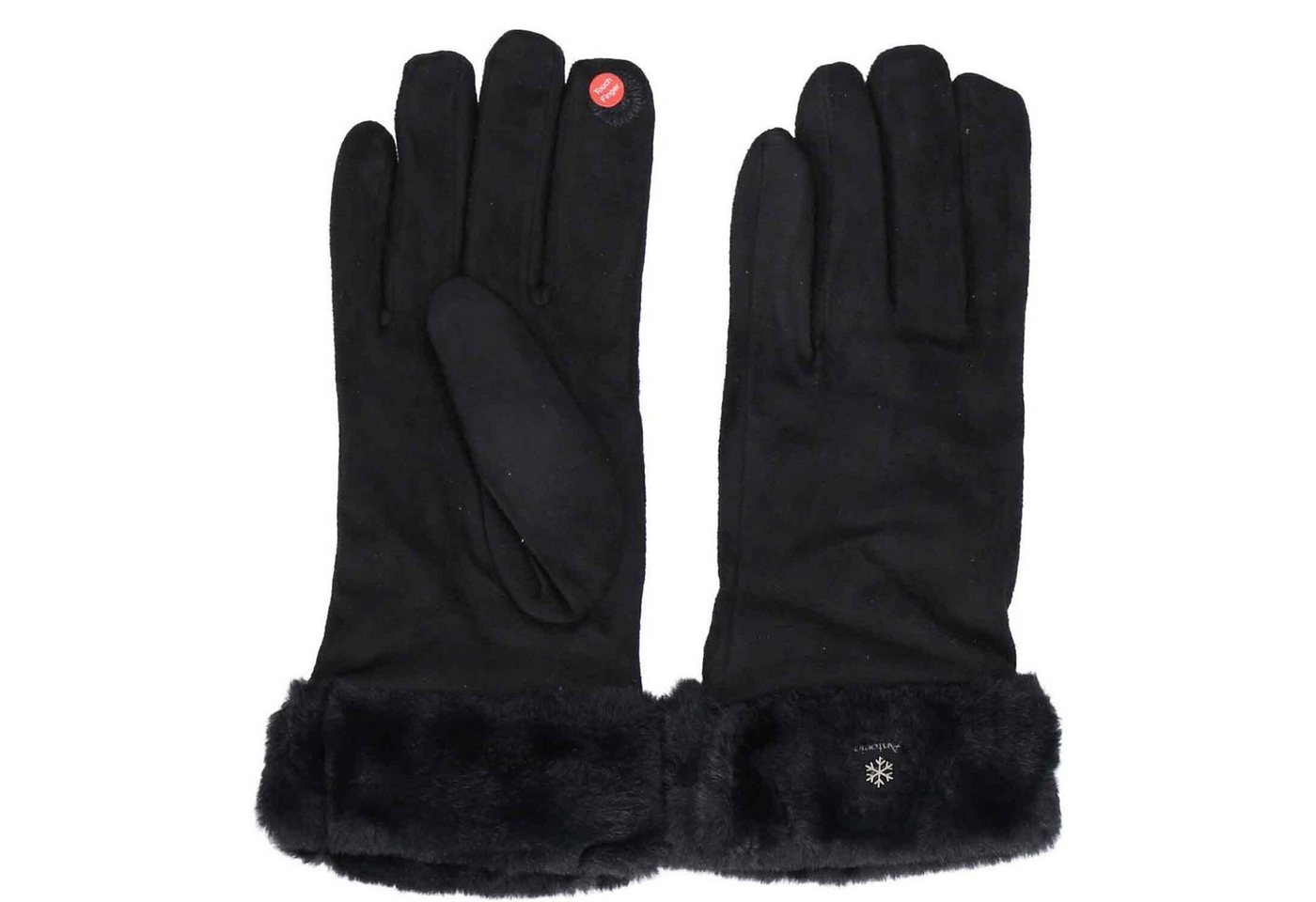 Antonio Strickhandschuhe Antonio Damen Winter Fingerhandschuhe black von Antonio