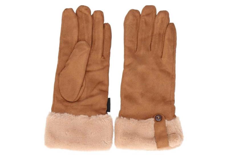 Antonio Strickhandschuhe Antonio Damen Winter Fingerhandschuhe Camel von Antonio