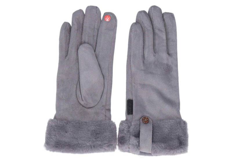 Antonio Strickhandschuhe Antonio Damen Winter Fingerhandschuhe dark grey von Antonio