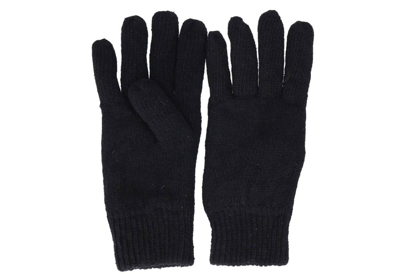 Antonio Strickhandschuhe Antonio Herren Winter Fingerhandschuhe mit Thinsulate 3M black von Antonio