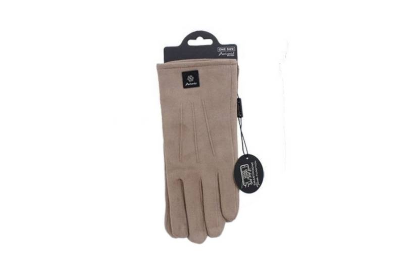 Antonio Strickhandschuhe Fingerhandschuhe mit drei Streifen auf Handrücken » Touchfunktion (Kein Set, 2-St., 1 Paar Handschuhe) Gefütterte Winter Damen Handschuhe » Winterhandschuhe mit Teddyfutter von Antonio