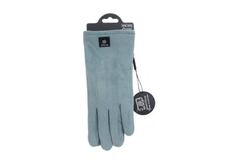 Antonio Strickhandschuhe Fingerhandschuhe mit drei Streifen auf Handrücken » Touchfunktion (Kein Set, 2-St., 1 Paar Handschuhe) Gefütterte Winter Damen Handschuhe » Winterhandschuhe mit Teddyfutter von Antonio