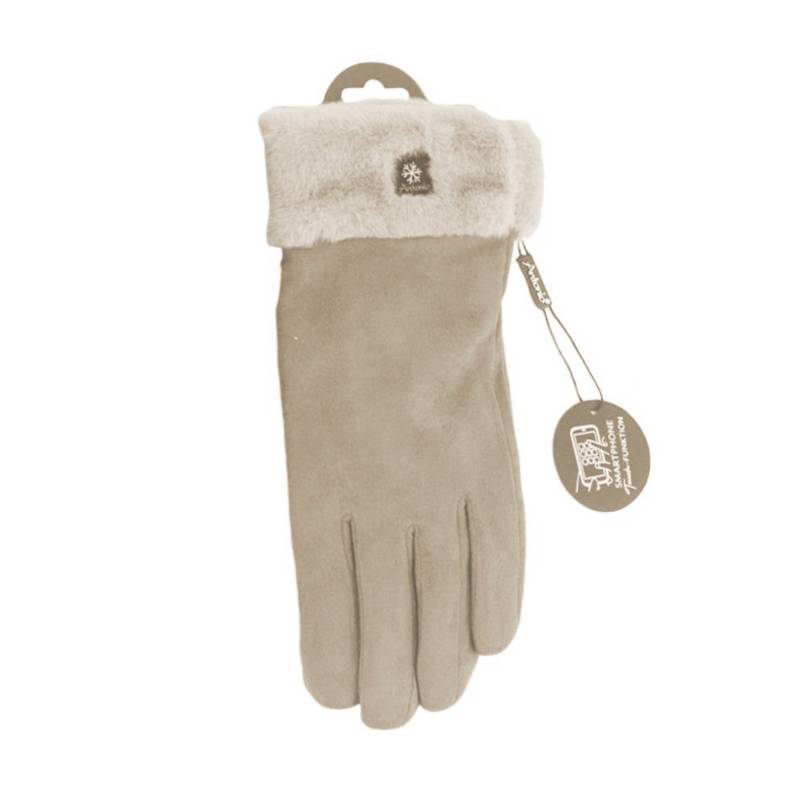 Antonio Strickhandschuhe Gefütterte Fingerhandschuhe Suede mit Thermo Teddy (Kein Set, 2-St., 1 Paar Handschuhe) » Winterhandschuhe mit Touchfunktion von Antonio