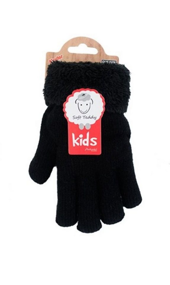 Antonio Strickhandschuhe Kinder Winter Handschuhe » Strickhandschuhe » Fingerhandschuhe (Paar, 2-St., 2 Einzelne Handschuhe) warme Soft Teddy Füllung » gefütterte Kinderhandschuhe von Antonio
