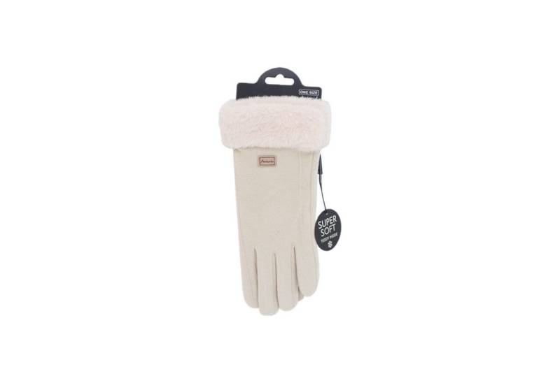 Antonio Strickhandschuhe Wildlederoptik "NY Style" Suede mit Fell (Kein Set, 1-St., 1 Paar Handschuhe) Damen Handschuhe gefüttert » Touchfunktion » Kunstpelz von Antonio