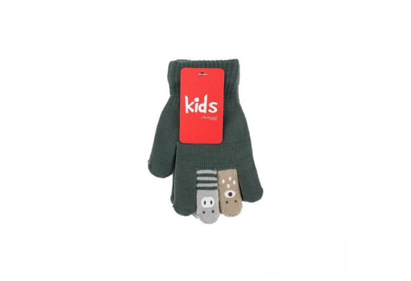 Antonio Strickhandschuhe Kinder Winter Handschuhe » Kinderhandschuhe mit Tier Fingern (1 Paar, 2-St., 1 Paar) » Fingerhandschuhe » teilweise mit Teddyfutter von Antonio