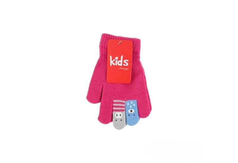 Antonio Strickhandschuhe Kinder Winter Handschuhe » Kinderhandschuhe mit Tier Fingern (1 Paar, 2-St., 1 Paar) » Fingerhandschuhe » teilweise mit Teddyfutter von Antonio