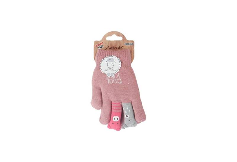 Antonio Strickhandschuhe Kinder Winter Handschuhe » Kinderhandschuhe mit Tier Fingern (1 Paar, 2-St., 1 Paar) » Fingerhandschuhe » teilweise mit Teddyfutter von Antonio