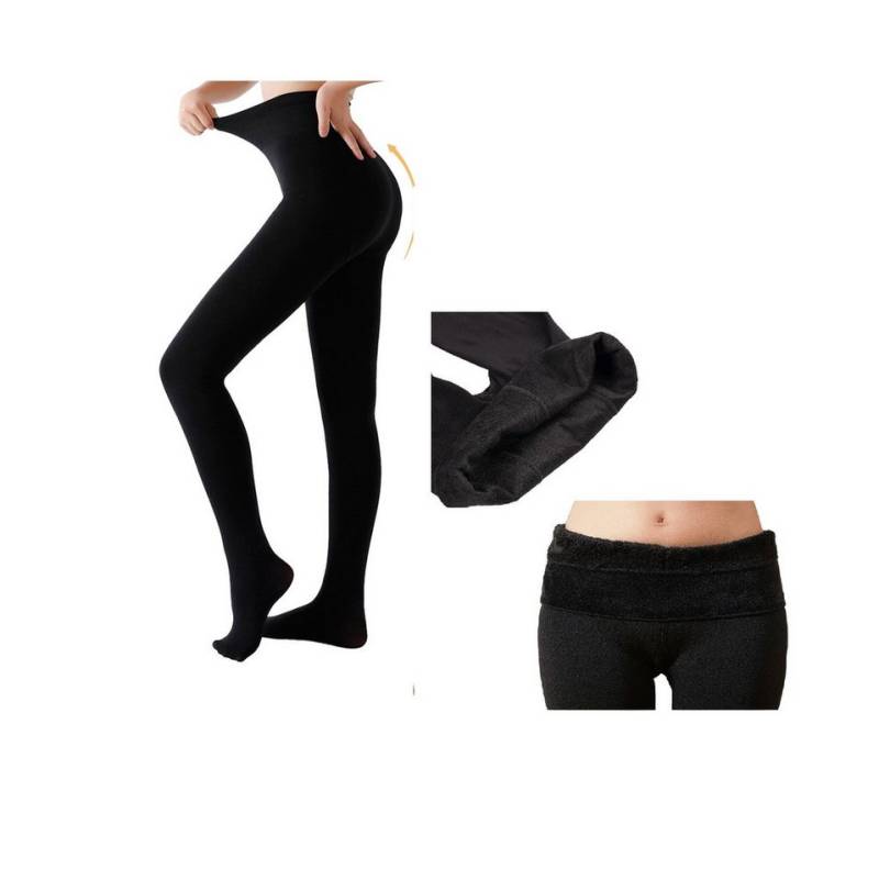 Antonio Thermostrumpfhose Antonio Damen Fleece Winter Stretch Thermo-Strumpfhose Schwarz Gr. von Antonio