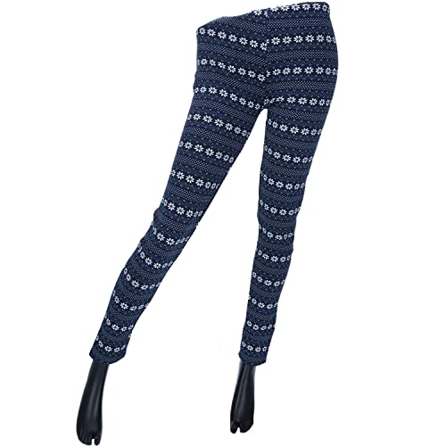 Antonio Winter Leggings Norweger Style Gr. L/XL blau von Antonio