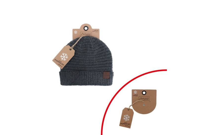 Antonio Strickmütze Antonio Damen Strick Mütze Bouclé Beanie (1-St) von Antonio