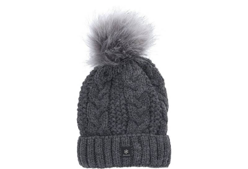 Antonio Strickmütze Antonio Damen Strick Mütze Beanie dark grey (1-St) von Antonio