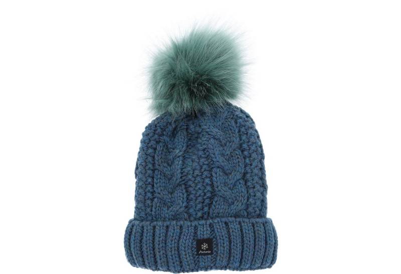 Antonio Strickmütze Antonio Damen Strick Mütze Beanie petrol (1-St) von Antonio