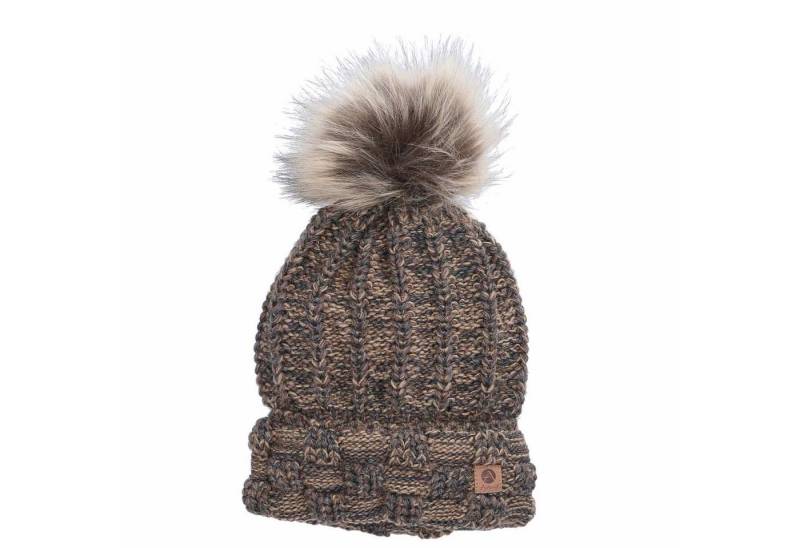Antonio Strickmütze Antonio Damen Strick Mütze Beanie Taupe (1-St) von Antonio
