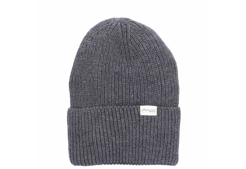Antonio Strickmütze Antonio Strick Mütze Beanie dunkelgrau (1-St) von Antonio