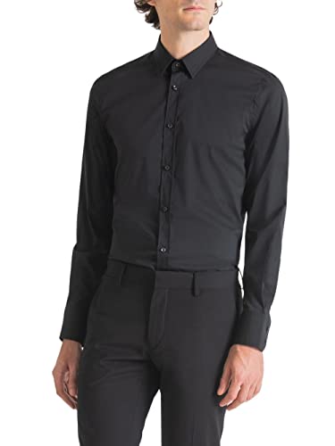 Antony Morato Herren Hemd Milano schwarz 54 von Antony Morato