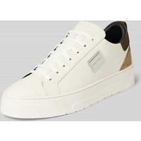 Antony Morato Ledersneaker mit Label-Applikation in Weiss, Größe 43 von Antony Morato