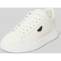 Antony Morato Ledersneaker mit Label-Applikation in Weiss, Größe 44 von Antony Morato