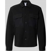 Antony Morato Regular Fit Hemdjacke aus Baumwoll-Mix mit Brusttaschen in Black, Größe 50 Antony Morato Regular Fit Hemdjacke aus Baumwoll-Mix mit Brusttaschen in Black, Größe 50 von Antony Morato