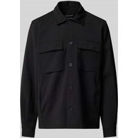 Antony Morato Regular Fit Hemdjacke mit Brustpattentaschen in Black, Größe 50 von Antony Morato