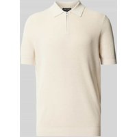Antony Morato Regular Fit Poloshirt mit Reißverschlussleiste in Beige, Größe XL von Antony Morato