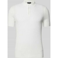Antony Morato Slim Fit Poloshirt mit Strukturmuster in Offwhite, Größe M von Antony Morato