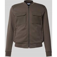 Antony Morato Slim Fit Sweatjacke mit Viskose-Anteil Modell 'Neuter' in Oliv, Größe S von Antony Morato
