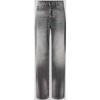 Antony Morato Straight Fit Jeans mit Logo-Applikation in Black, Größe 32 von Antony Morato