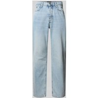 Antony Morato Straight Fit Jeans mit Logo-Applikation in Hellblau, Größe 33 Antony Morato Straight Fit Jeans mit Logo-Applikation in Hellblau, Größe 33 von Antony Morato