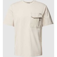 Antony Morato T-Shirt mit Brusttasche und Label-Detail in Beige, Größe M von Antony Morato