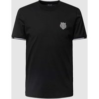 Antony Morato T-Shirt mit Motiv-Patch und Kontraststreifen in Black, Größe L von Antony Morato