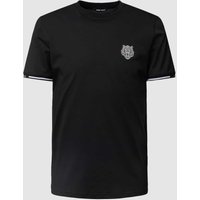 Antony Morato T-Shirt mit Motiv-Patch und Kontraststreifen in Black, Größe S von Antony Morato