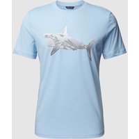 Antony Morato T-Shirt mit Motiv-Print in Hellblau, Größe S von Antony Morato