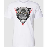 Antony Morato T-Shirt mit Motiv-Print in Offwhite, Größe L von Antony Morato