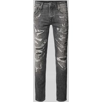 Antony Morato Tapered Fit Jeans im Destroyed-Look in Black, Größe 32 von Antony Morato