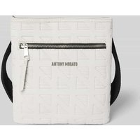 Antony Morato Umhängetasche mit Label-Applikation Modell 'Messenger' in Weiss, Größe 1 von Antony Morato