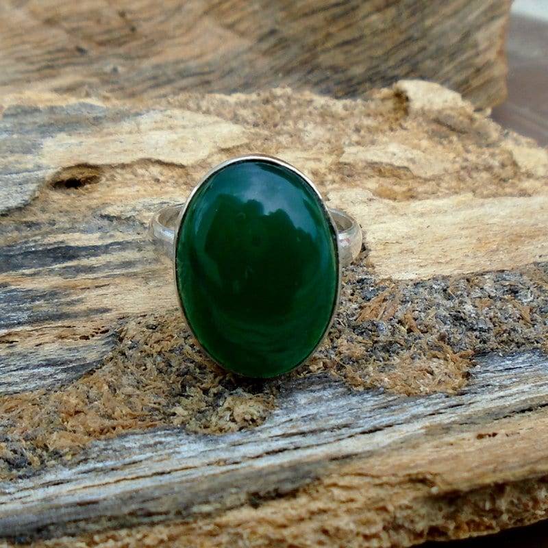 Oval Grüner Onyx Ring Handgefertigter 925 Sterling Silber Geburtsstein Oval Grüner Onyx Ring Handgefertigter 925 Sterling Silber Geburtsstein von Antragemsnjewels