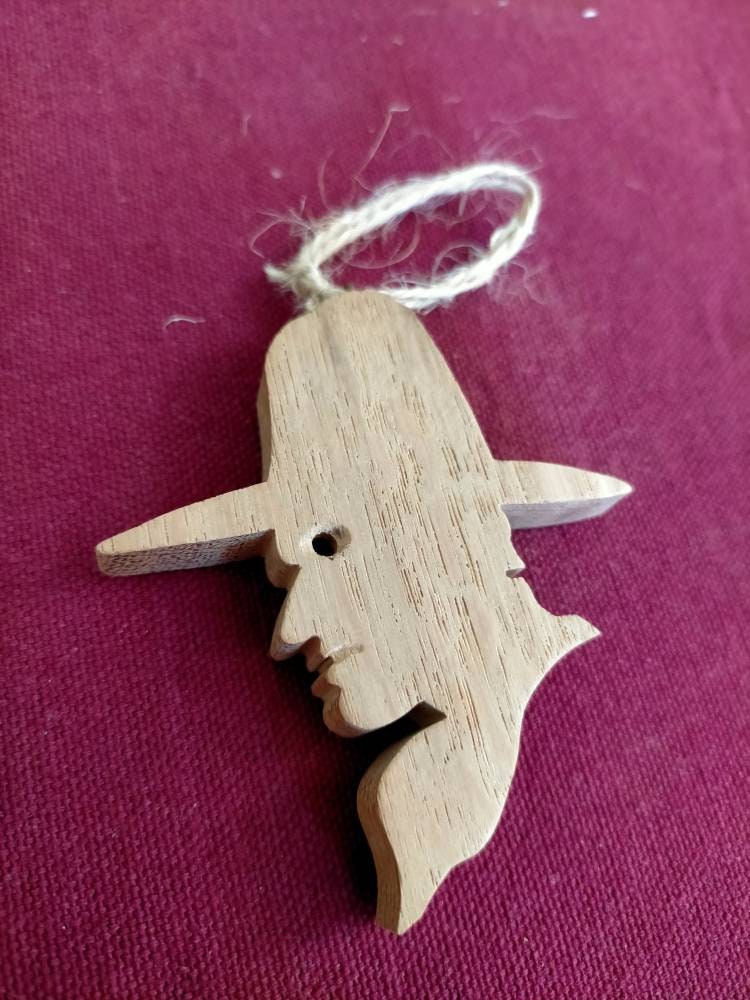 Schlüsselanhänger - Cowboykopf Profil von AntreBois