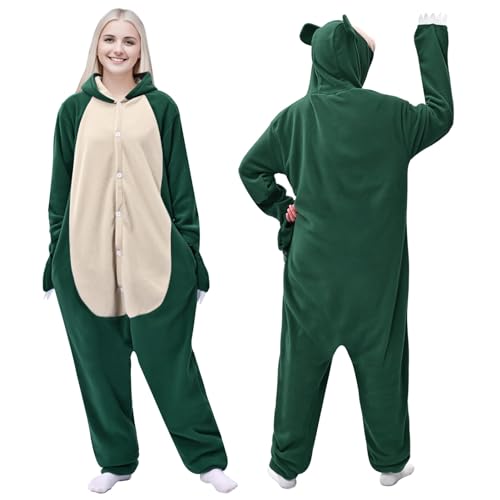 Antsparty Onesie Tier Kostüm für Damen Herren, Relax Onesie Jumpsuit Cartoon Sleepsuit Pyjama, Fasching Karneval Schlafanzug Erwachsene von Antsparty