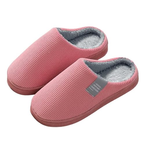 Anttyscar Hausschuhe Damen Winter Plüsch Pantoffeln Herren Warm Filzpantoffeln Frauen Bequeme Slippers Unisex von Anttyscar