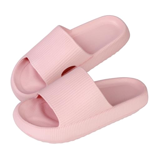 Anttyscar Unisex Badeschuhe Damen Slides Sandalen Hausschuhe Herren Sommer Garten Badelatschen Rutschfest Plattform Badeschlappen Slippers Sommer Slide Indoor/Outdoor Rutschfest von Anttyscar