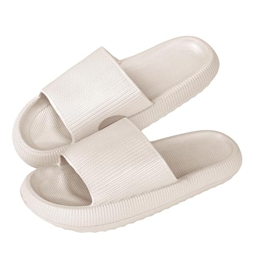 Anttyscar Unisex Badeschuhe Damen Slides Sandalen Hausschuhe Herren Sommer Garten Badelatschen Rutschfest Plattform Badeschlappen Slippers Sommer Slide Indoor/Outdoor Rutschfest von Anttyscar