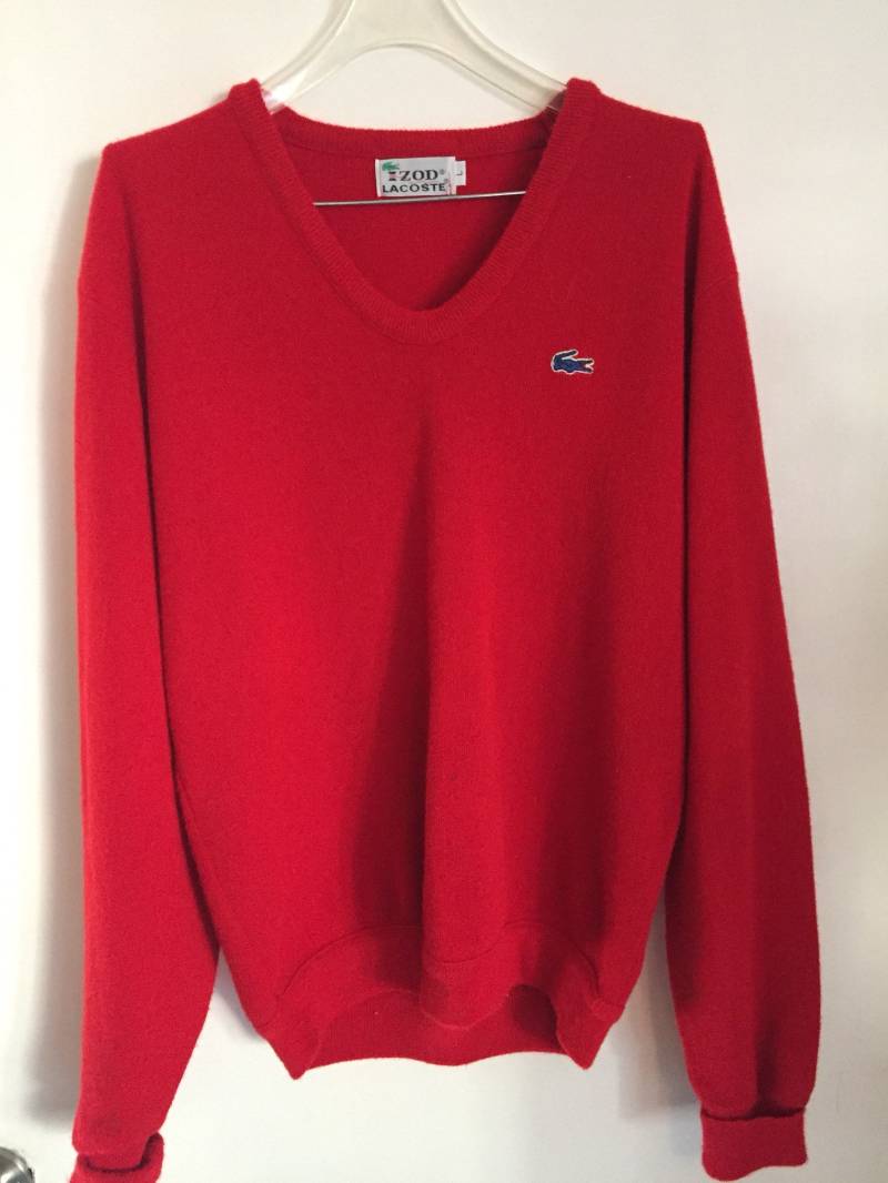 Izod Lascoste Rot Pullover Groesse L von Antweakin