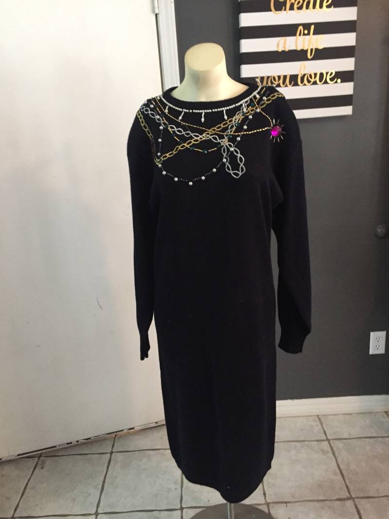 Plain Jane Hässliche Pullover Kleid Größe M von Antweakin